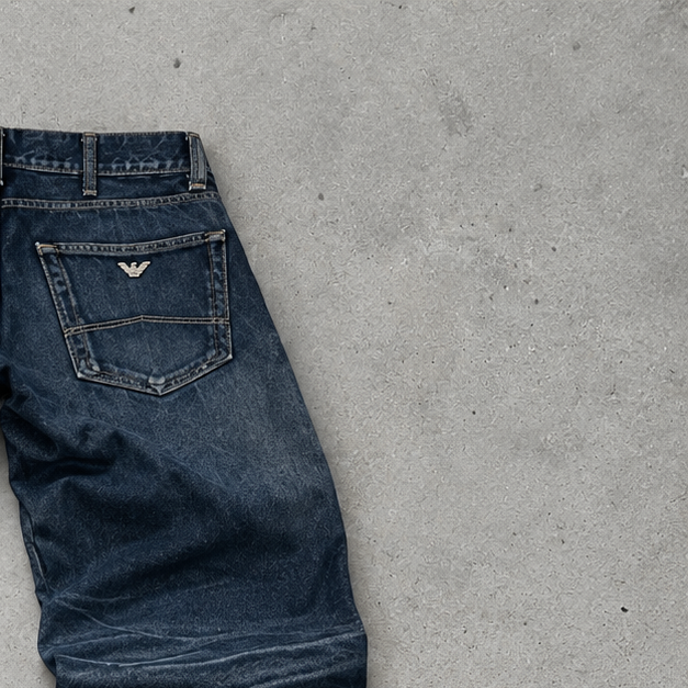 Jeans Armani Jeans bleu marine rare (W30 / DE 46)