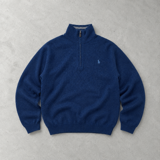 Ralph Lauren Sweater Blau Limited (S) Stitched Logo