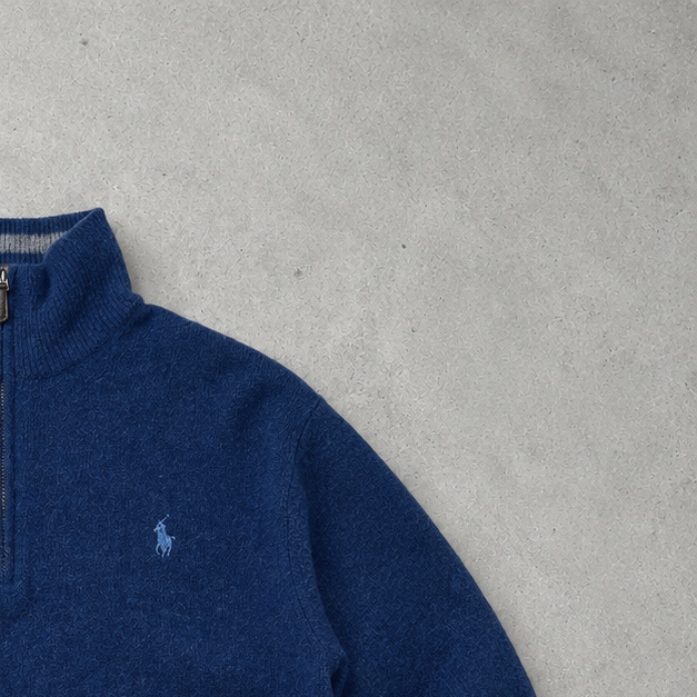 Ralph Lauren Sweater Blau Limited (S) Stitched Logo