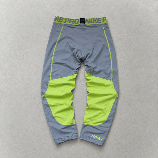 Nike Compression Tights Gelb, Grau Rare (Size XL)