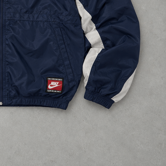 90s Nike Jacket Marineblau, Weiß Limited (S)