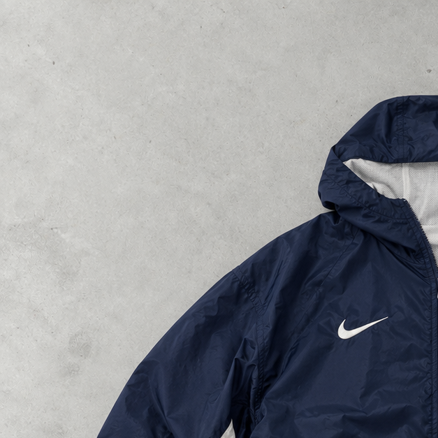 90s Nike Jacket Marineblau, Weiß Limited (S)