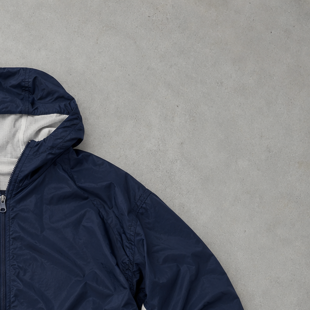 90s Nike Jacket Marineblau, Weiß Limited (S)