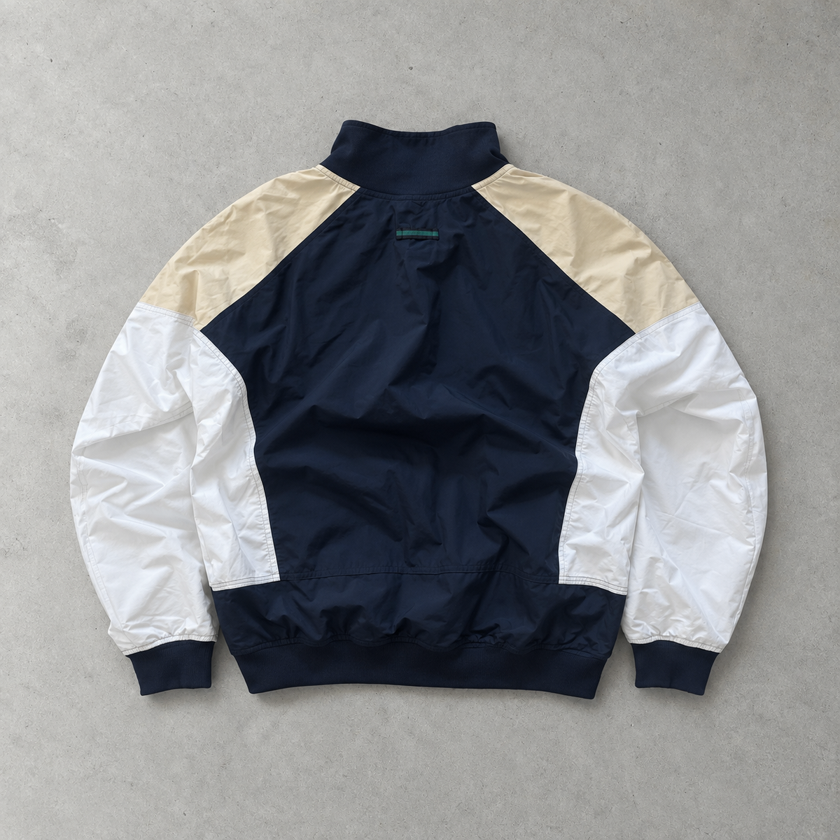 Coupe-vent Adidas années 90 blanc / bleu marine rare (S)