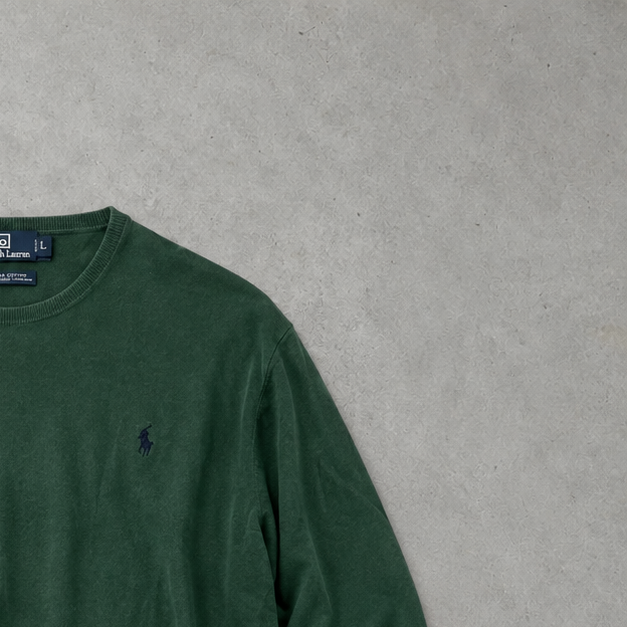 Polo Ralph Lauren Crewneck Sweater Dunkelgrün Rare (XL)