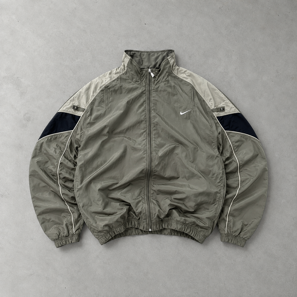 Y2K Nike Track Jacket Khaki Limited (XL)