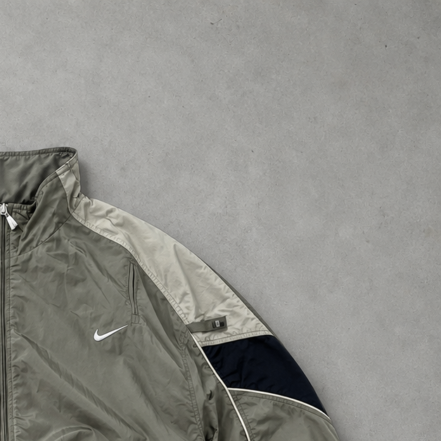 Y2K Nike Track Jacket Khaki Limited (XL)