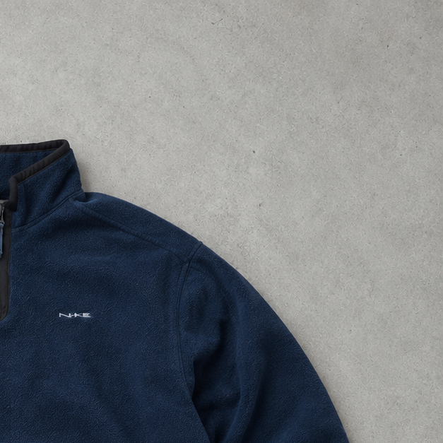 2000 Nike Sweater Marineblau, Schwarz Limited Stitched Logo (M)