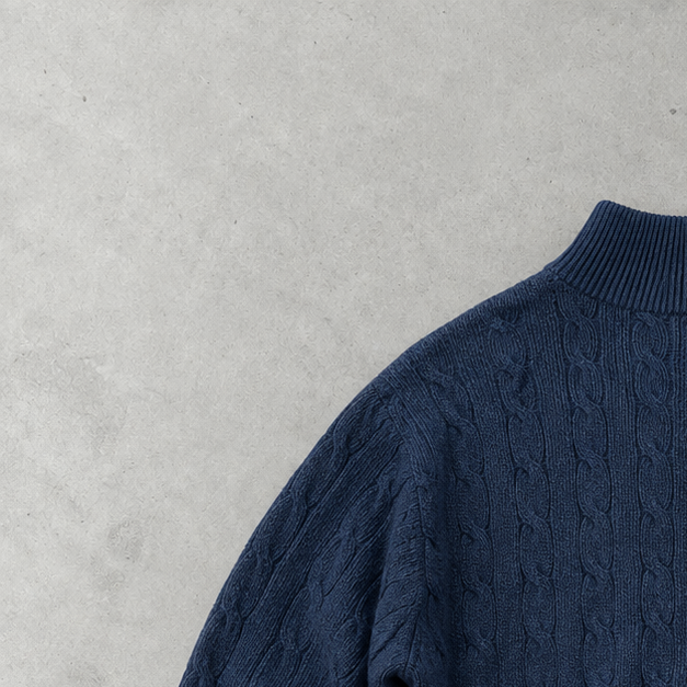 Polo Ralph Lauren Zip Sweater Marineblau Rare (XL)