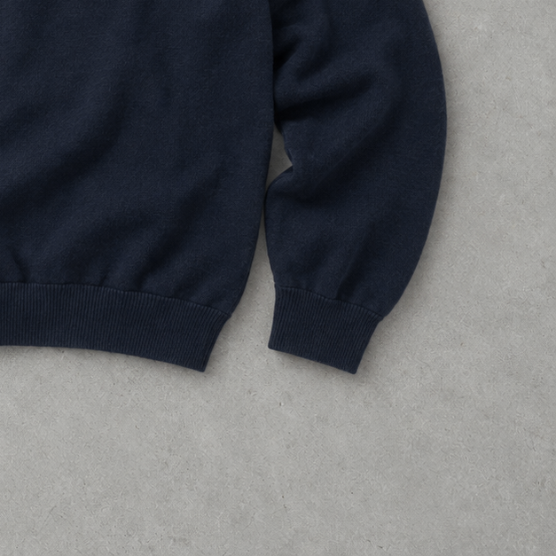 Polo Ralph Lauren Sweater Marineblau Rare (M) Stitched Logo