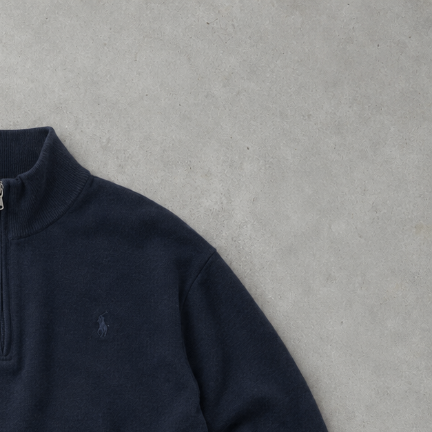 Polo Ralph Lauren Sweater Marineblau Rare (M) Stitched Logo