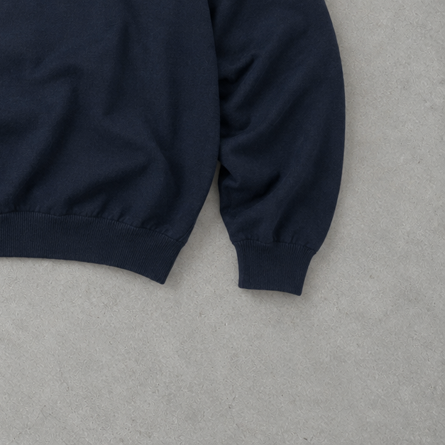Polo Ralph Lauren Sweater Marineblau Rare (M) Stitched Logo