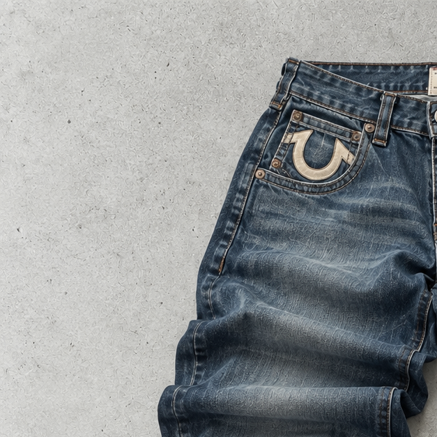 Y2K True Religion Flare Jeans Blue Limited (XS)
