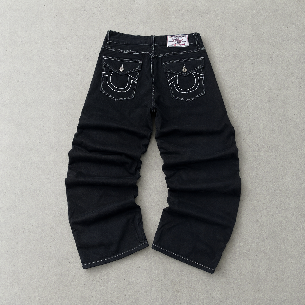 Y2K True Religion Jeans Schwarz Limited (S)
