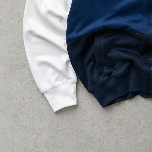 France Retro Nike Track Jacket White, Blue Rare (M)