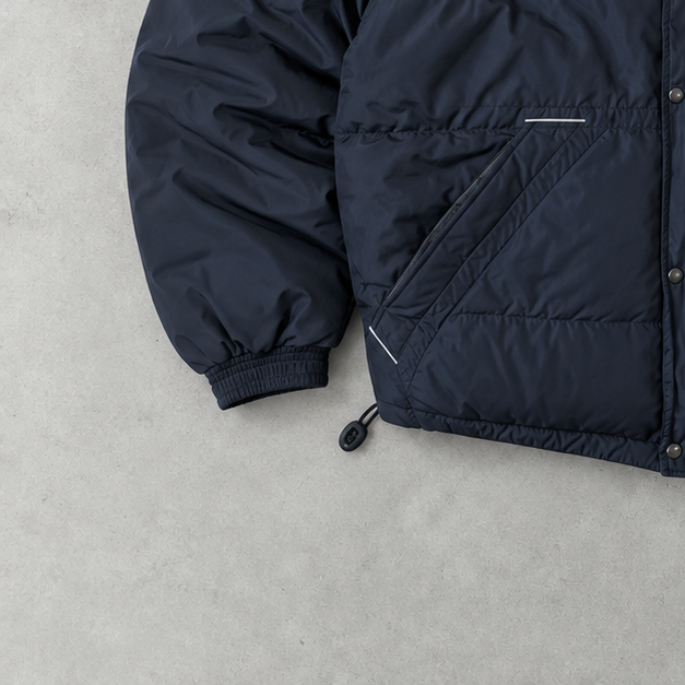 Y2K Nike Puffer Jacket Black Rare (L) Stitched Logo