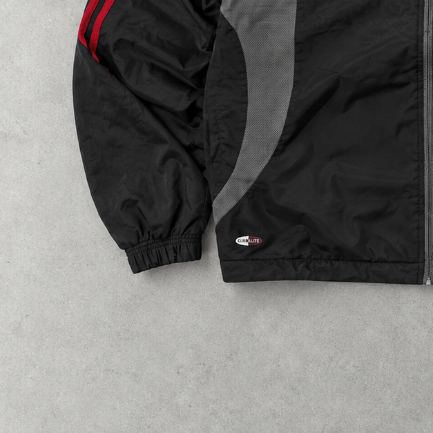 Adidas Windbreaker Black / Red Rare (M)