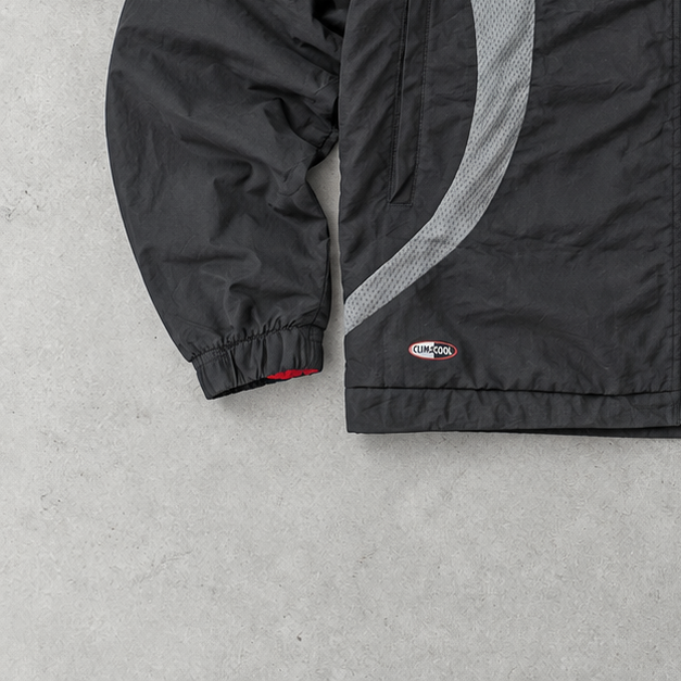 Adidas Windbreaker Black / Red Rare (M)