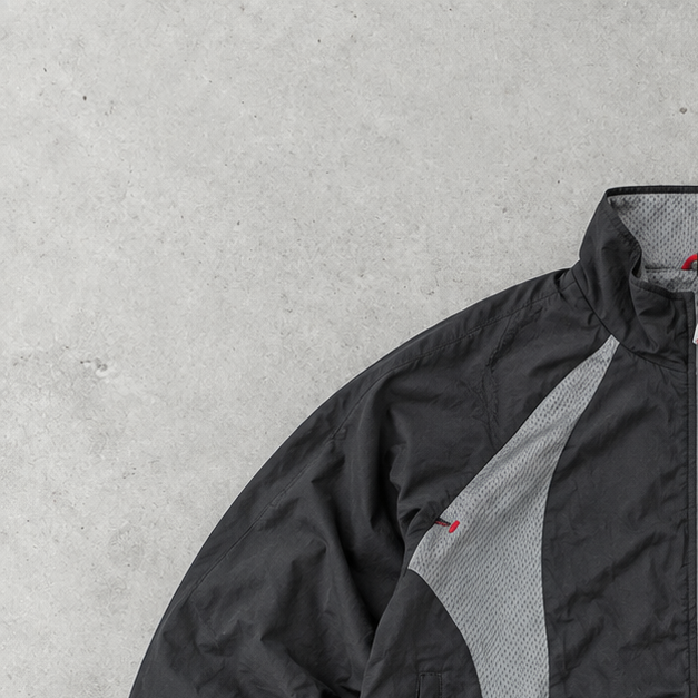 Adidas Windbreaker Black / Red Rare (M)