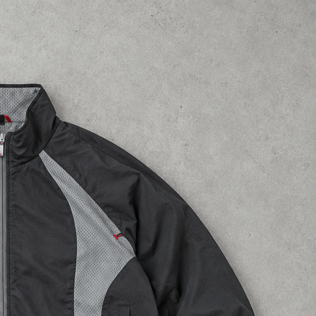 Adidas Windbreaker Black / Red Rare (M)