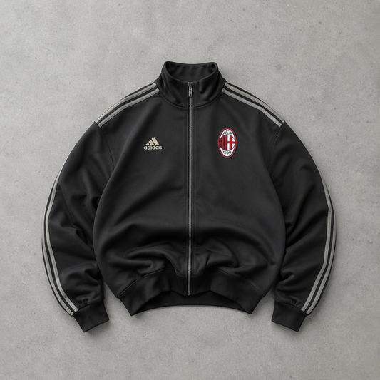 AC Milan 2015 Adidas Jacket Schwarz, Grau Rare (S) Stitched Logo