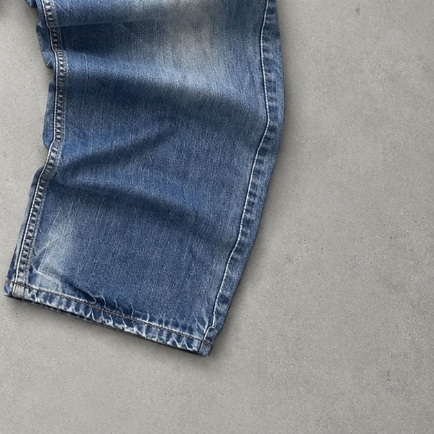 Y2K Emporio Armani Jeans Blau Limited Stitched Logo (L)