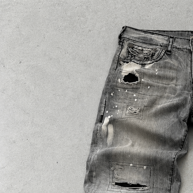 Y2K True Religion Jeans Grey Rare (W38 | DE 54)