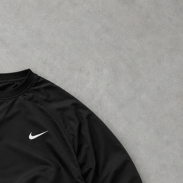 Nike Sweatshirt Schwarz Selten (L) Gesticktes Logo