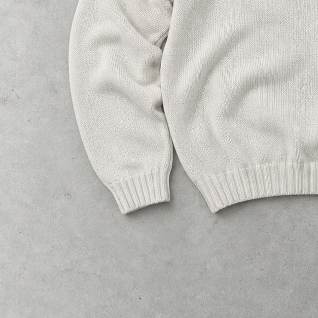 Ralph Lauren Sweater Creme Rare (L) Stitched Logo