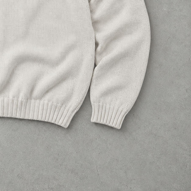 Ralph Lauren Sweater Creme Rare (L) Stitched Logo