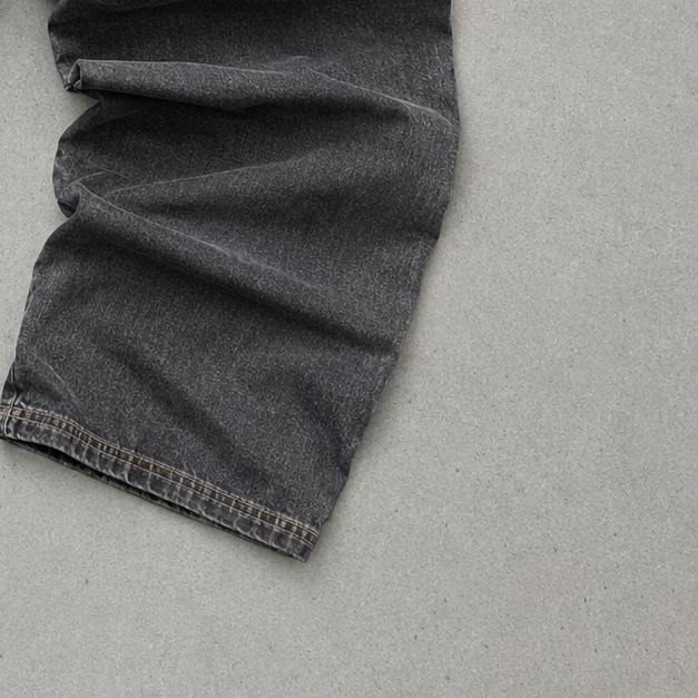 Y2K Armani Jeans Jeans Grau, Schwarz Rare (M)