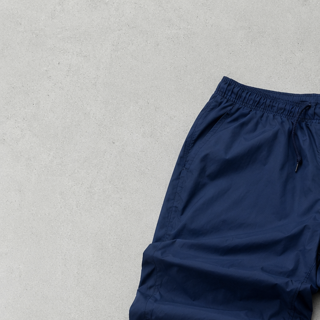 90s Nike Track Pants Marineblau, Rot Rare (Size M) Stitched Logo