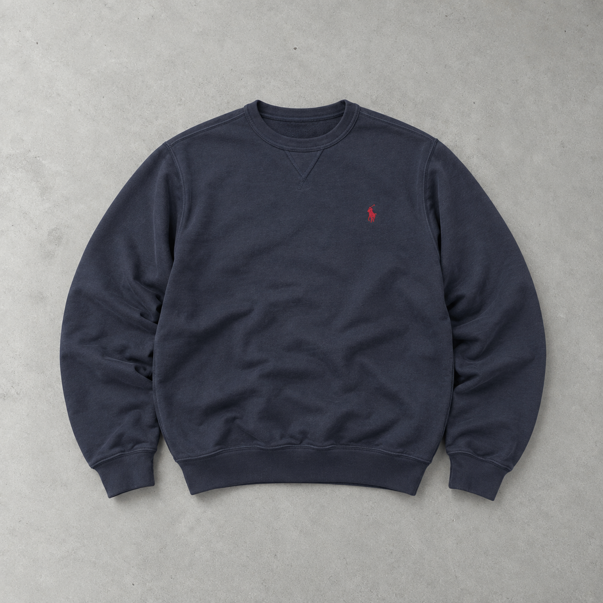 Ralph Lauren Sweater Marineblau Limited (S) Stitched Logo