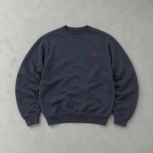 Ralph Lauren Sweater Marineblau Limited (S) Stitched Logo