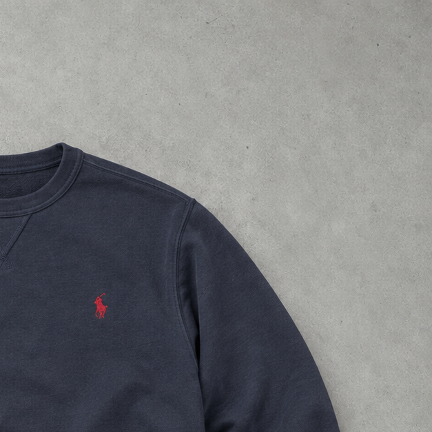 Ralph Lauren Sweater Marineblau Limited (S) Stitched Logo