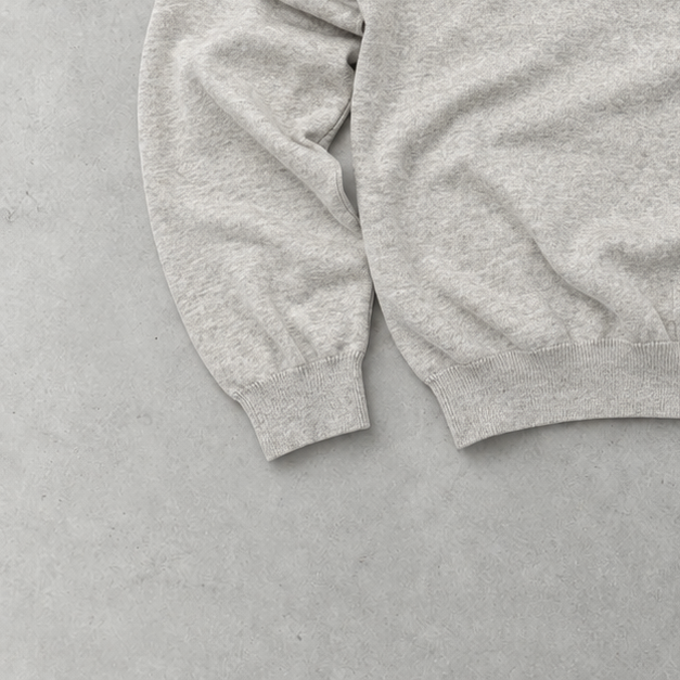 Polo Ralph Lauren V-Neck Sweater Creme Rare (L) Stitched Logo