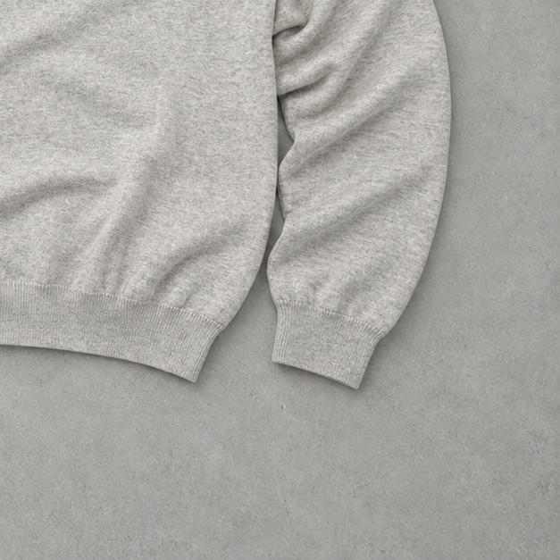 Polo Ralph Lauren V-Neck Sweater Creme Rare (L) Stitched Logo