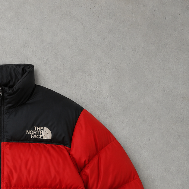The North Face Jacket Schwarz, Rot Rare (M)