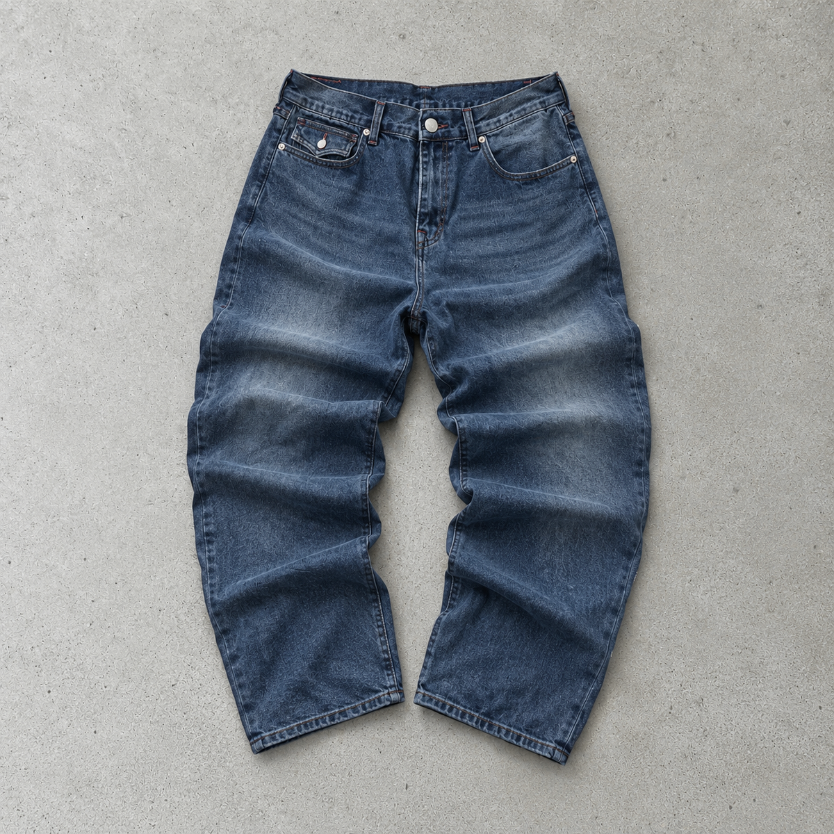 Y2K True Religion Straight Jeans Burgunderrot Rare (W34 | DE 50)