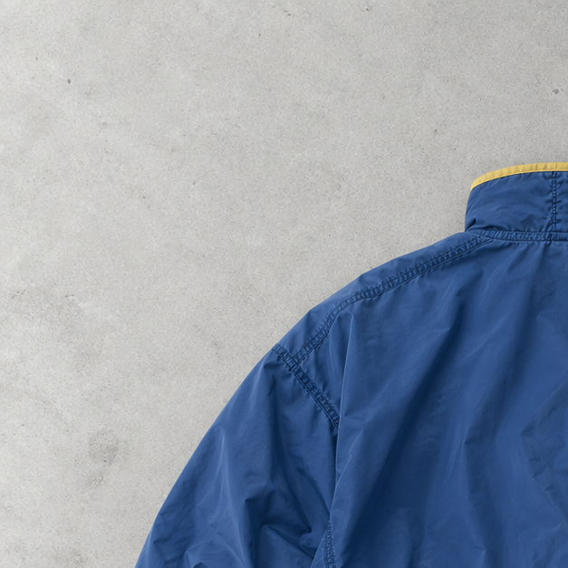 90s Adidas Windbreaker Blue / Yellow Rare (M) Stitched Logo