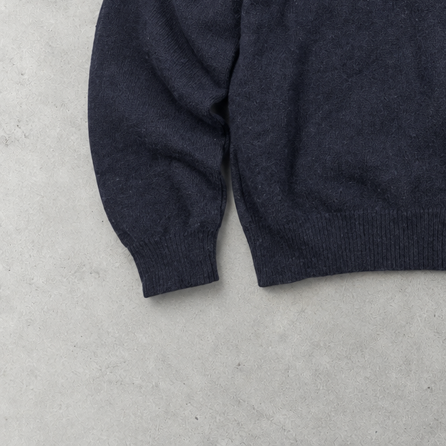 Ralph Lauren Sweater Marineblau Rare (L) Stitched Logo