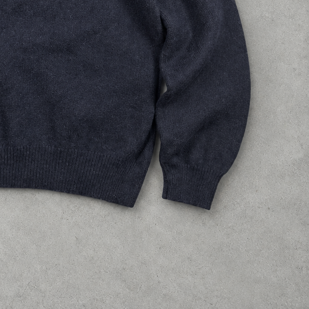 Ralph Lauren Sweater Marineblau Rare (L) Stitched Logo