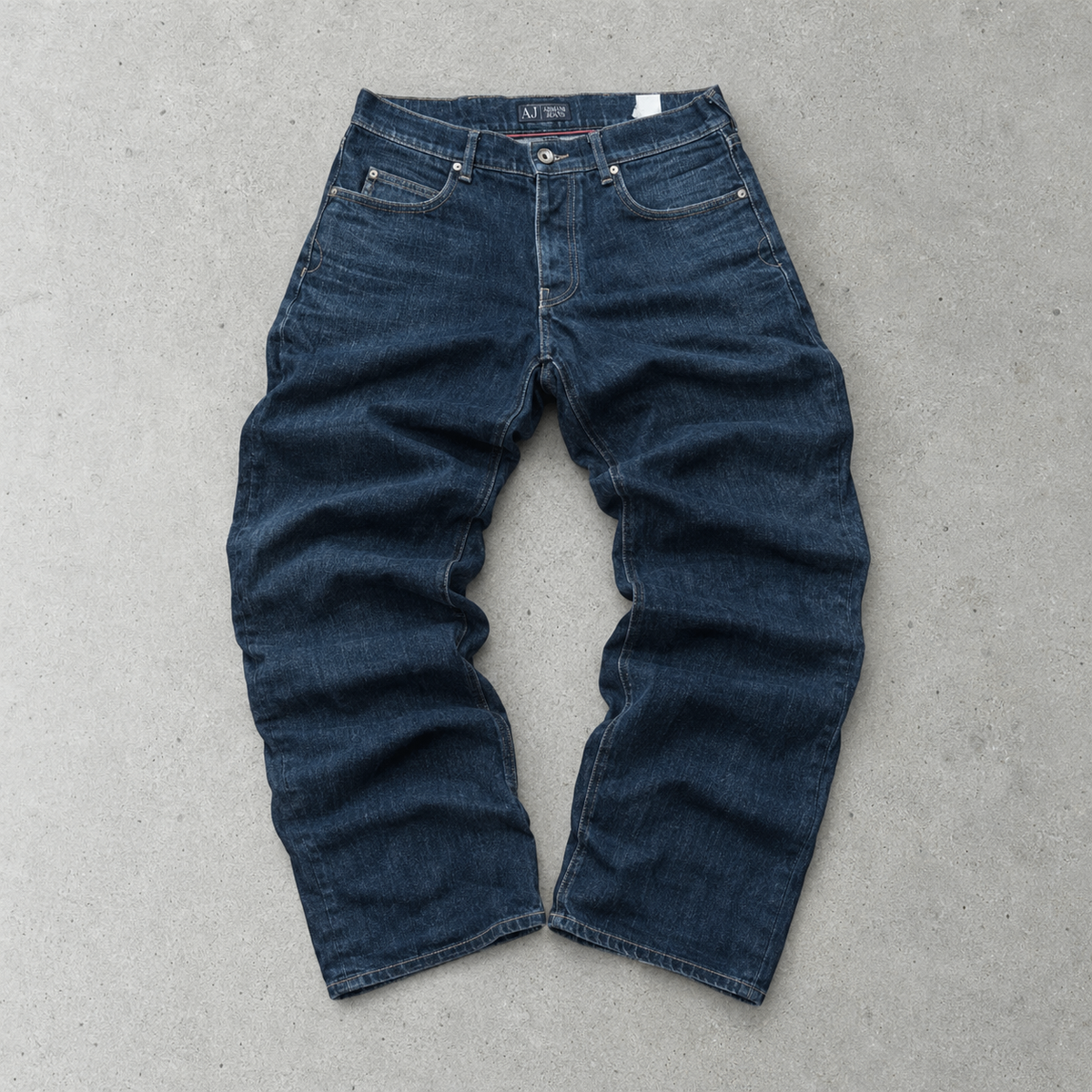 Jean vintage Armani Jeans bleu marine en édition limitée (M)