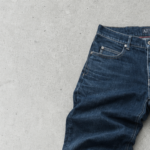 Jean vintage Armani Jeans bleu marine en édition limitée (M)