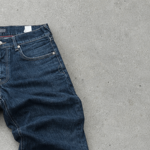 Jean vintage Armani Jeans bleu marine en édition limitée (M)