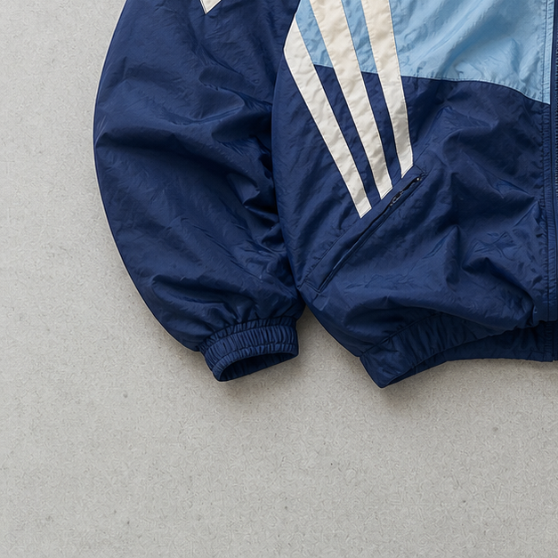 Adidas Windbreaker Blau Rare (S) Stitched Logo