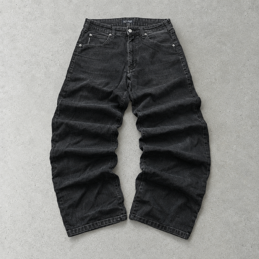 Vintage Armani Jeans Jeans Black Rare (XXL)
