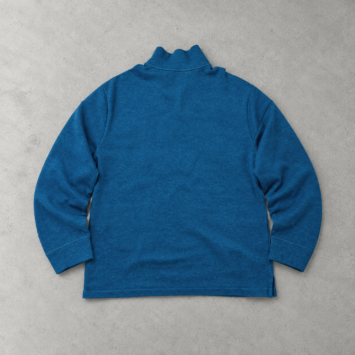 Ralph Lauren Half-Zip Sweater Blau, Braun Rare (XL) Stitched Logo