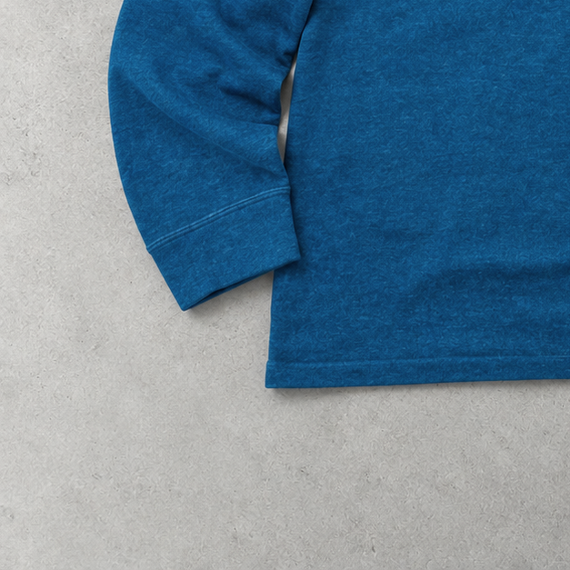 Ralph Lauren Half-Zip Sweater Blau, Braun Rare (XL) Stitched Logo