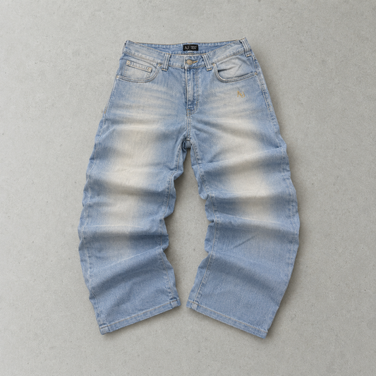Y2K Armani Jeans Jeans Blau, Hellblau Rare (W31 | DE 46)